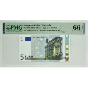Slovenia, 5 Euro 2002 - PMG 66 EPQ