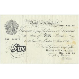 Great Britain, 5 Pounds 1950