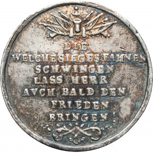 Silesia, Prussian rule, Friedrich II, Medal capture of Prague 1744 - RARE