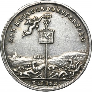Silésie, règne prussien, Frédéric II, médaille de la victoire de Kesseldorf et conclusion de la paix de Dresde 1745