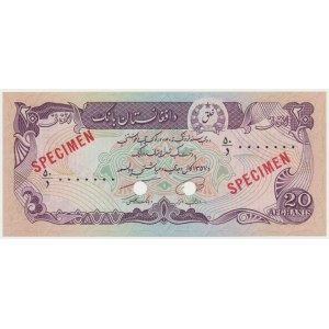 Afghanistan, 20 Afghani 1979 - SPECIMEN