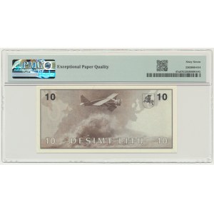 Lithuania, 10 Litu 1991 - AA - PMG 67 EPQ - with error in Girenas