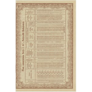 10% Pożyczka Kolejowa 1924, obligacja 25 franków złotych - RZADKOŚĆ