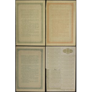 5% Konwersyjna Pożyczka Kolejowa 1926, komplet nominałowy obligacji