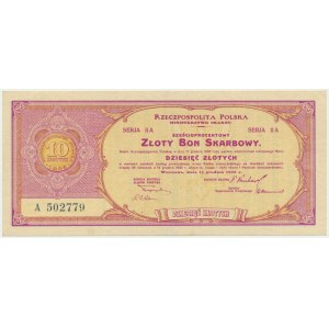 6% Złoty Bon Skarbowy, Seria IIA - 10 zł, 15.12.1923