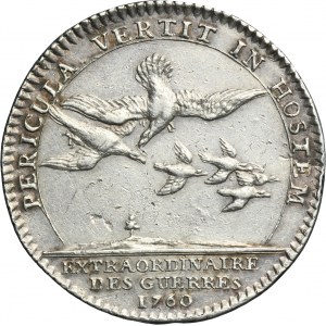 France, Louis XV, Token Extraordinaire des Guerres 1760 - RARE