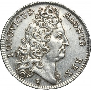 France, Louis XIV, Token Extraordinaire des Guerres 1712 - RARE
