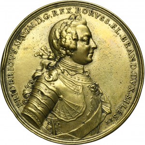 Silesia, Prussian rule, Friedrich II, Medal winning the Battle of Prague 1757