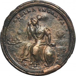 Silesia, Prussian rule, Friedrich II, Medal capture of Schweidnitz 1758 - LATER CAST