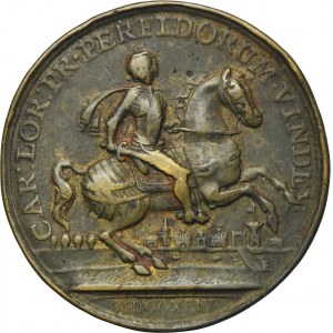 Silesia, Habsburg rule, Maria Theresia, Medal capture of Prague 1744