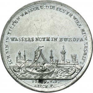 Germany, Free City of Nuremberg, Medal Nurnberg Flooding 1784