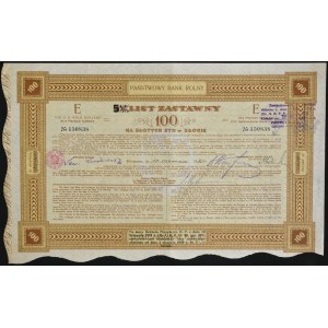 Państwowy Bank Rolny, 7%/5,5% list zastawny 100 zł