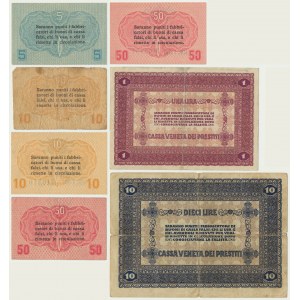 Italy, lot 5 Cents - 10 Lira 1918 (7 pcs.)
