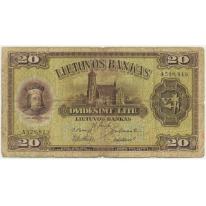 Lithuania, 20 Litu 1930