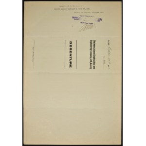 Gdańsk, The International Shipbuilding and Engineering, skrypt dłużny 100 funtów 1932