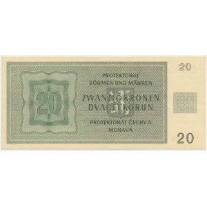 Bohemia & Moravia, 20 Korun 1944