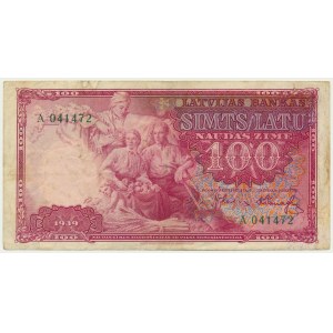 Latvia, 100 Latu 1939