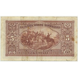 Lithuania, 5 Litai 1929