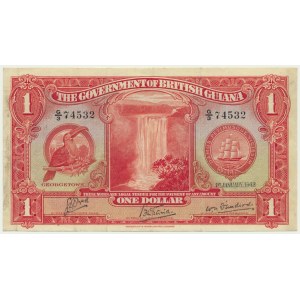 Guyane britannique, 1 $ (1942) - RARE