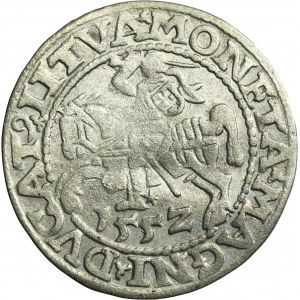 Sigismund II August, 1/2 Groschen Vilnius 1552 - RARE, LI/LITVA