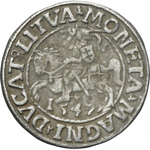 Sigismund II August, 1/2 Groschen Vilnius 1547 - LI/LITVA