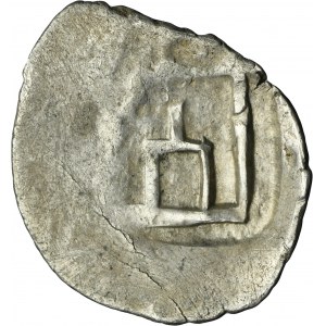 Lithuania, Alexander Vytautas, Denarius Kiev, Gediminas Column countermark, minted on a Tatar coin