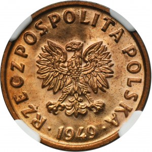 5 groszy 1949 - NGC MS65 RD