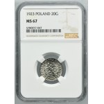20 groszy 1923 - NGC MS67