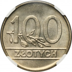 100 złotych 1990 - NGC MS66