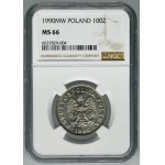 100 złotych 1990 - NGC MS66