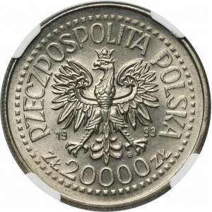 20.000 złotych 1993 Kazimierz IV Jagiellończyk - NGC MS64