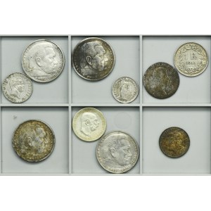 Lot, Austria, Germany and Switzerland, Mix coins (10 pcs.)