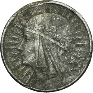 Głowa Kobiety, 10 złotych Warszawa 1932 - FAŁSZERSTWO Z EPOKI
