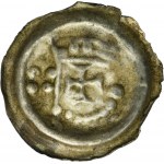 Teutonic Order, Bracteate - Arm with a pennant - RARE, four pellets
