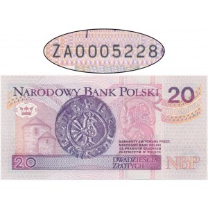 20 złotych 1994 - ZA 0005228 - seria zastępcza TDLR -