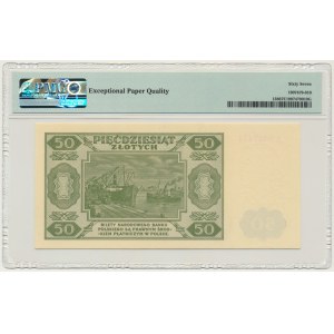 50 złotych 1948 - A - PMG 67 EPQ - FENOMENALNY EGZEMPLARZ