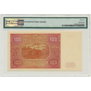 100 złotych 1946 - E - PMG 66 EPQ - Kolekcja Lucow