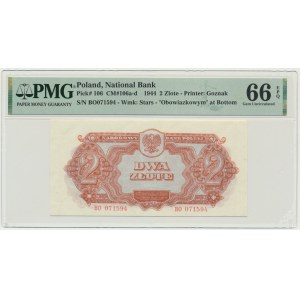 2 złote 1944 ...owym - BO - PMG 66 EPQ