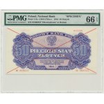 50 złotych 1944 ...owe - WZÓR - EE 069... - PMG 66 EPQ