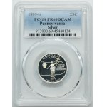 USA, 1/4 Dollar San Francisco 1999 S - Pennsylvania Silver - PCGS PR69 DCAM