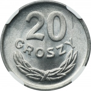 20 groszy 1949 Aluminium - NGC MS65