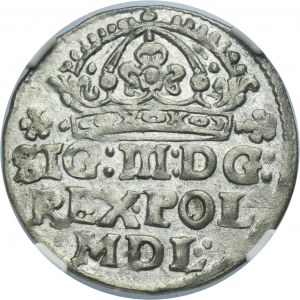 Sigismund III Vasa, Groschen Krakau 1614 - NGC MS62