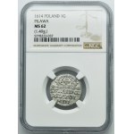 Sigismund III Vasa, Groschen Krakau 1614 - NGC MS62
