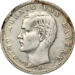 Germany, Bavaria, Otto, 5 Mark Munich 1904 D