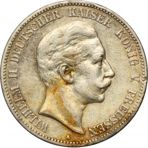 Germant, Kingdom of Prussia, Wilhelm II, 5 Mark Berlin 1903 A