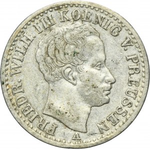 Germany, Kingdom of Prussia, Friedrich Wilhelm III, 1/6 Thaler Berlin 1826 A