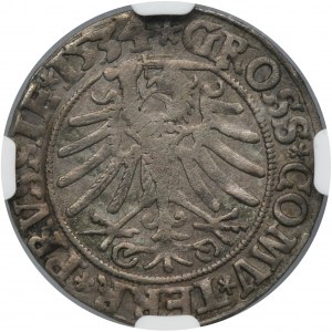 Sigismund I the Old, Groschen Thorn 1534 - PRVSSIE/PRVSSIE - NGC XF40