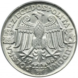 SAMPLE, 100 gold 1966 Mieszko and Dabrowa heads - PCGS SP64