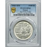 SAMPLE, 100 gold 1966 Mieszko and Dabrowa heads - PCGS SP64