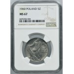 5 złotych 1960 Rybak - NGC MS67